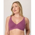 thumbnail image 1 of Bali Cotton Collection 2-Ply Underwire Bra Mauve Mood 40DD, 1 of 9