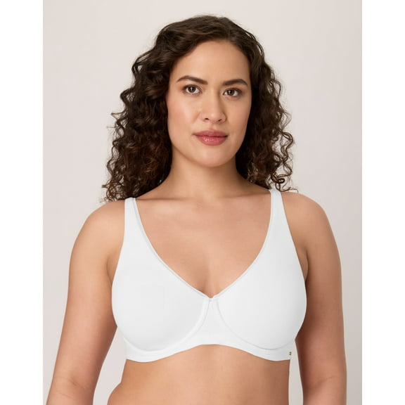 Bali Cotton Collection 2-Ply Underwire Bra White 36C