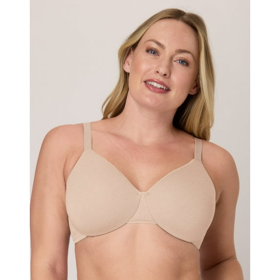 Bali Cotton Collection Underwire T-Shirt Bra Tropical Sands Heather 34DD