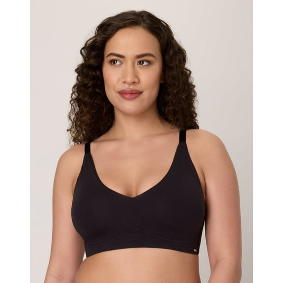Bali Cotton Collection Wireless Bra Black XL