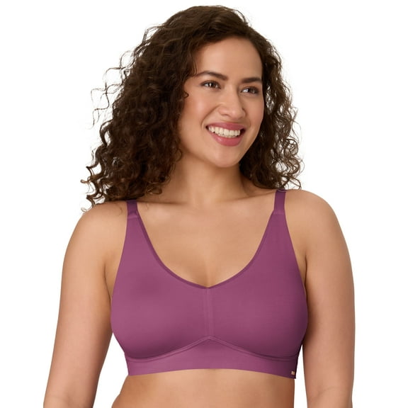 Bali Cotton Collection Wireless Bra Mauve Mood XL
