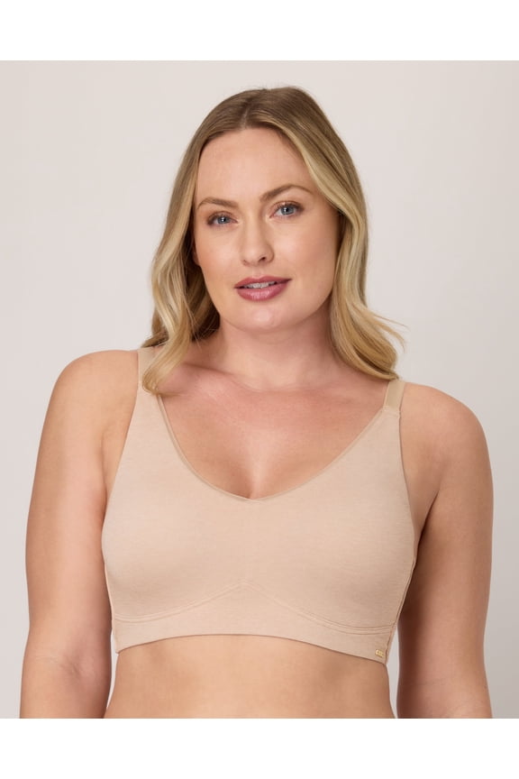 Cotton Collection Wireless Bra Tropical Sands Heather L