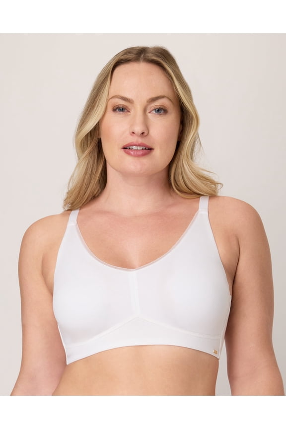 Cotton Collection Wireless Bra White 3XL