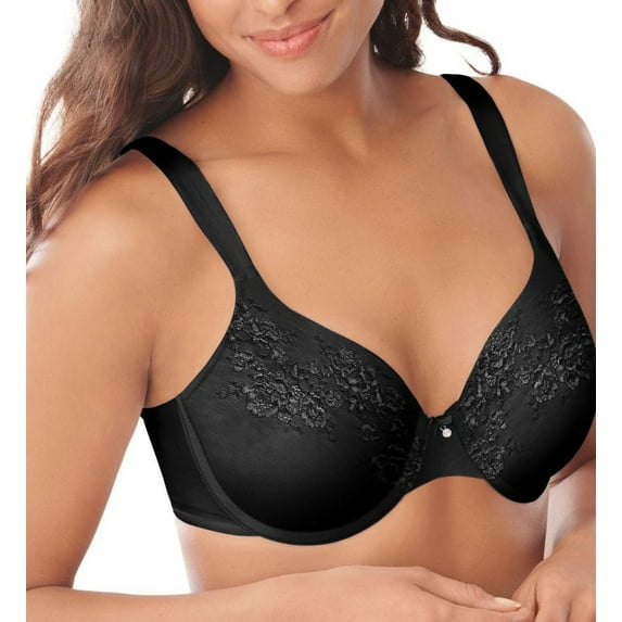 Bali D653 Lace Desire Natural Lift Underwire Bra, Black - Size 40B