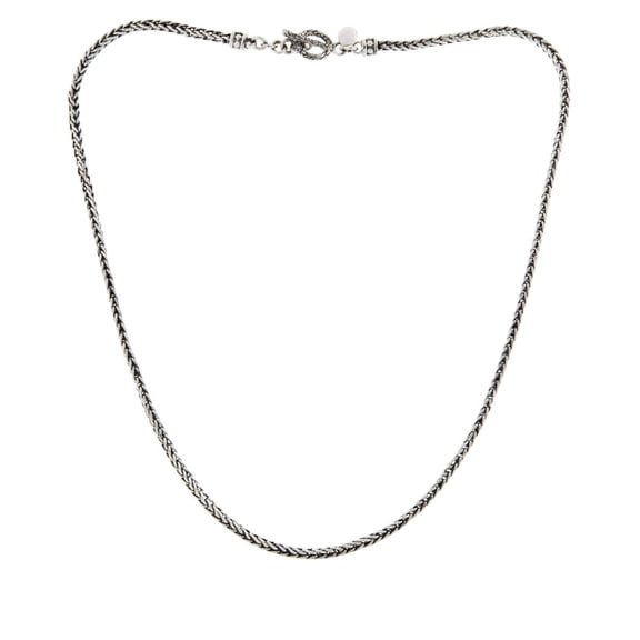 Bali Designs Toggle Clasp Foxtail Link Chain Necklace 20"