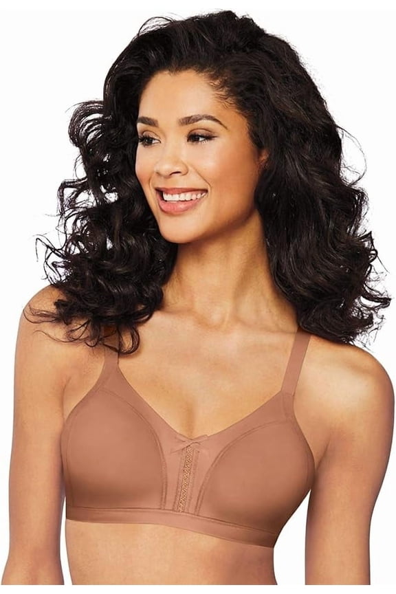 Double Support Wireless Soft Touch Cool Comfort Bra, Cinnamon Butter, 40B