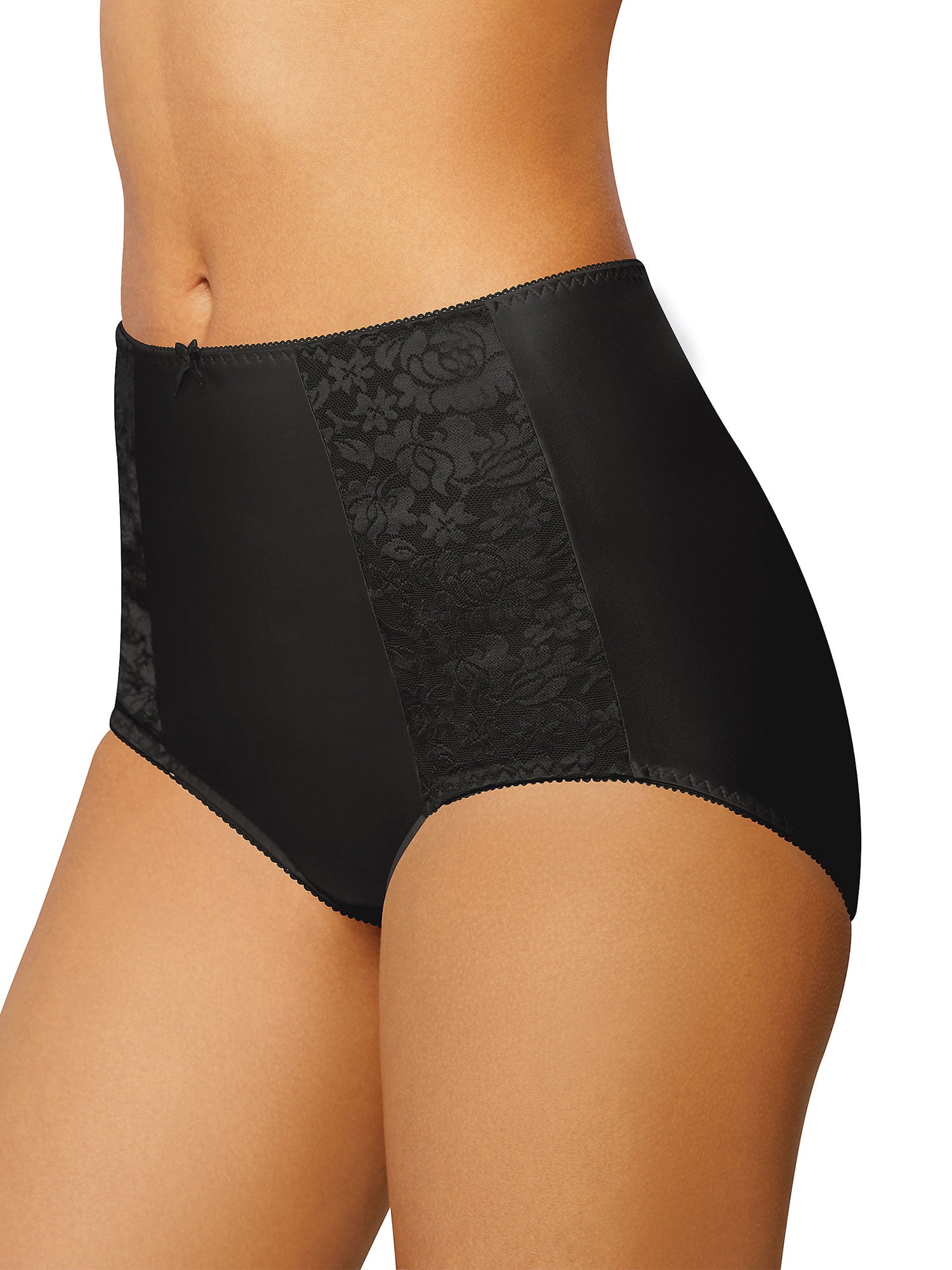 Bali Double Support Briefs, 3-Pack Black/Soft Taupe/Soft Taupe 8