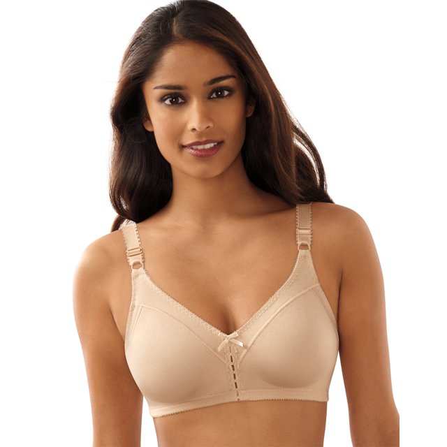 Bali Double Support Cotton WireFree Bra Womens Full Coverage Cool