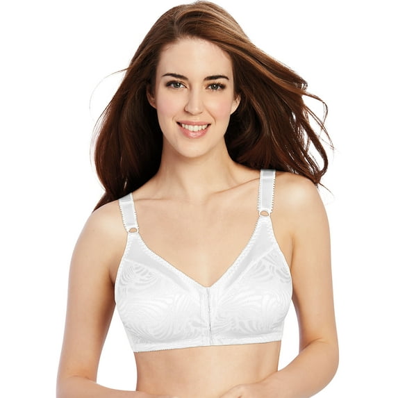 Bali Double Support Front Close Wirefree White 34C Women's