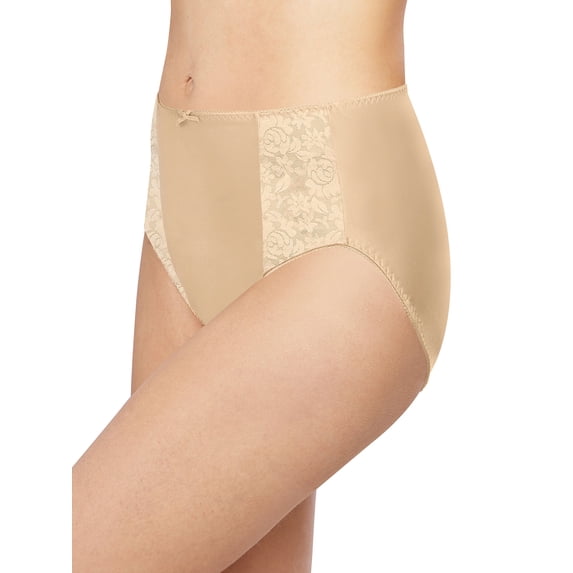 Bali Double Support Hi-Cut Panty Soft Taupe 8 Women's