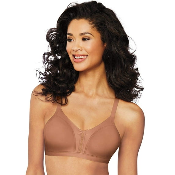 Bali Women's Double Support Wireless Soft Touch with Cool Comfort Bra DF0044, Cinnamon Butter, 38D