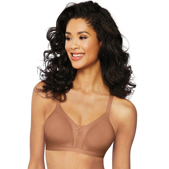 Bali® Double Support® Soft Touch Back Smoothing Wirefree Bra Cinnamon Butter 44C Women's