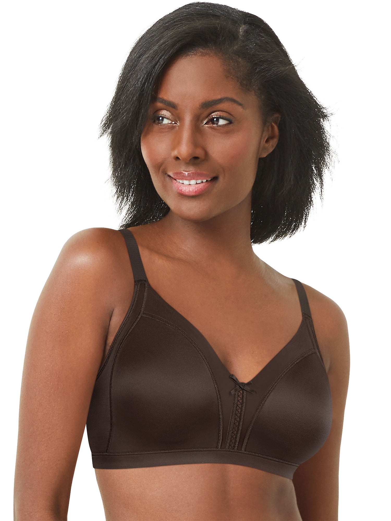 Bali Soft Touch Back Smoothing Wirefree Bra Black