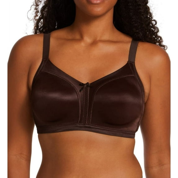 Women's Bali DF0044 Double Support Soft Touch Wirefree Bra (Warm Cocoa Brown 40DD)