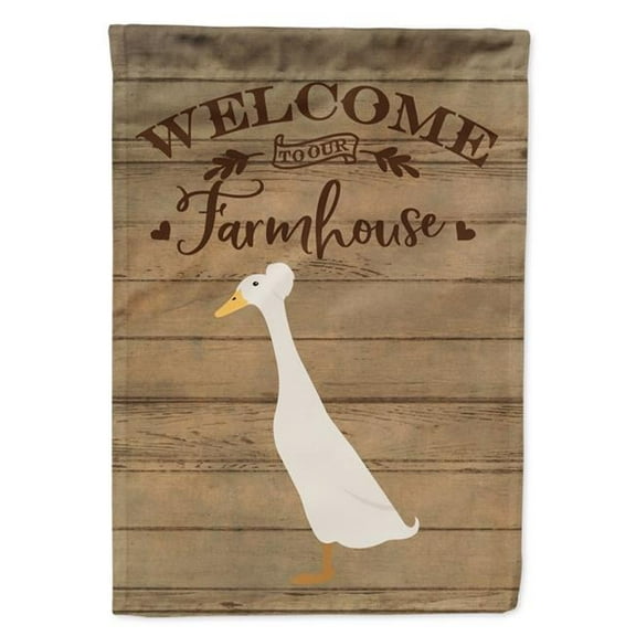 Bali Duck Welcome Garden Flag - 11 x 0.01 x 15 in.