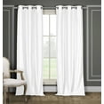 thumbnail image 1 of Bali Faux Silk Grommet Window Curtain Set, 1 of 3