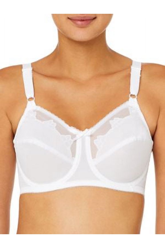 Women's Bali 180 Flower Bali Underwire Bra (White 36DDD)