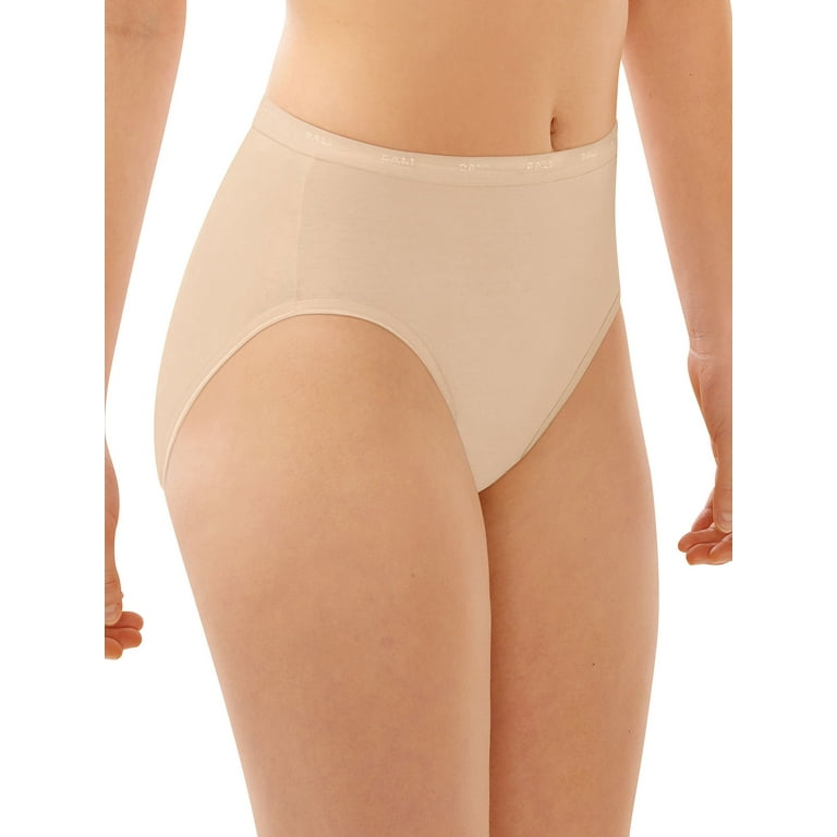 Full-Cut-Fit Hi-Cut Women\'s Bali Soft 6 Panty Taupe