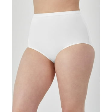 Bali Full-Cut-Fit Stretch Cotton Brief Womens Underwear Panty Lightweight Full Front Back Coverage