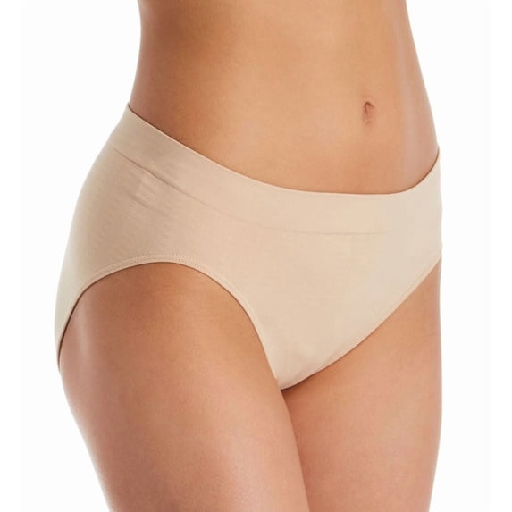 Women's Bali 2362 One Smooth U All-Around Smoothing Hi-Cut Panty (Nude Pointelle 8)