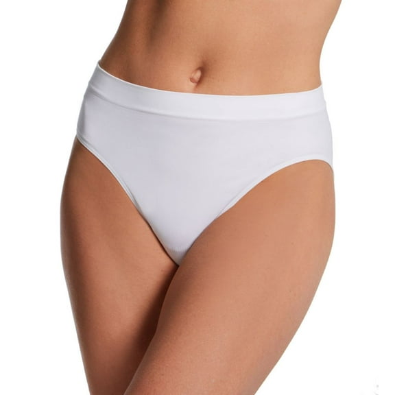 Women's Bali 2362 One Smooth U All-Around Smoothing Hi-Cut Panty (White 7)
