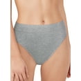 thumbnail image 1 of Bali Incredibly Soft Hi-Cut Panty Heather Grey 9 Women's, 1 of 2