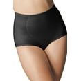 thumbnail image 1 of Bali Jacquard Shaping Brief, 2-Pack Black L Women's, 1 of 9