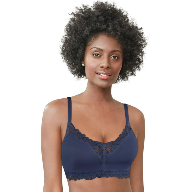 Bali Lace Desire Tailored Convertible Wireless Bra In The Navy XL