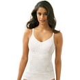 thumbnail image 1 of Women's Bali 8L12 Lace 'N Smooth Shaping Camisole (White M), 1 of 4