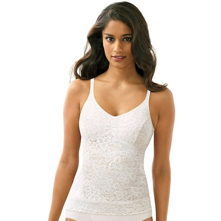 Women's Bali 8L12 Lace 'N Smooth Shaping Camisole (White M)