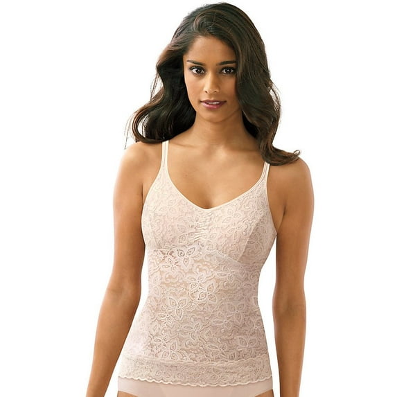 Women's Bali 8L12 Lace 'N Smooth Shaping Camisole (Rosewood 3X)