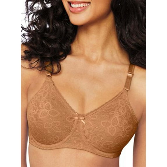 Bali Lace 'N Smooth Seamless Bra Womens Underwire Comfort-U Full Coverage 3432