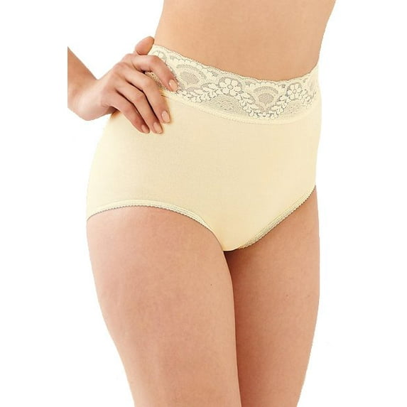 Bali Lacy Skimp Skamp Brief Panty Moonlight 8 Women's