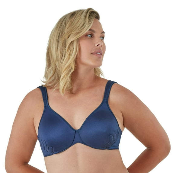 Bali® Live It Up® Full-Figure Seamless Underwire Bra 3353 Color: Navy Two Size: 36 C