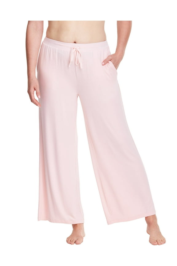 Lounge Wide Leg Pant - Pastel Pink - Women's Size Large