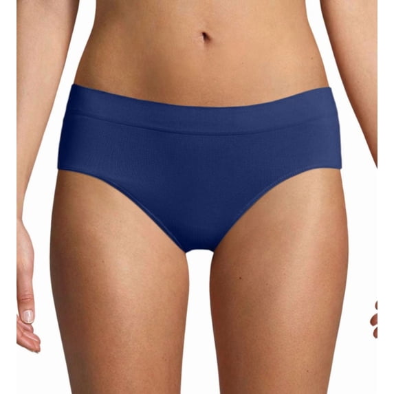 Bali One Smooth U All-Around Smoothing Hipster Panty In The Navy 9 Women's