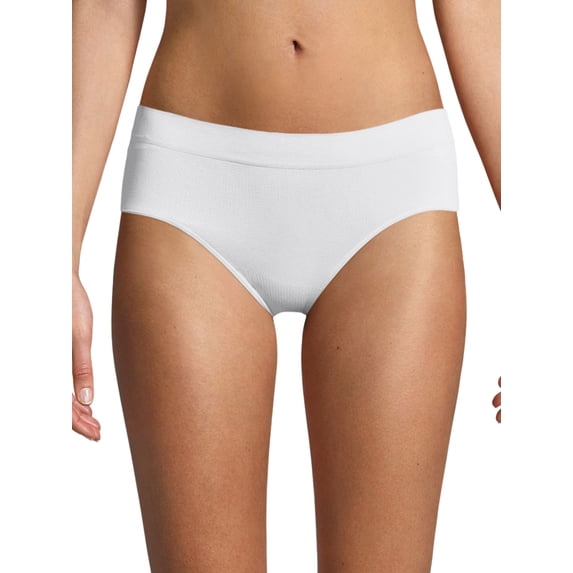 Bali One Smooth U All-Around Smoothing Hipster Panty White 7 Women's