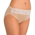 thumbnail image 1 of Bali One Smooth U Comfort Indulgence Satin with Lace Hi Cut Panty, 1 of 2