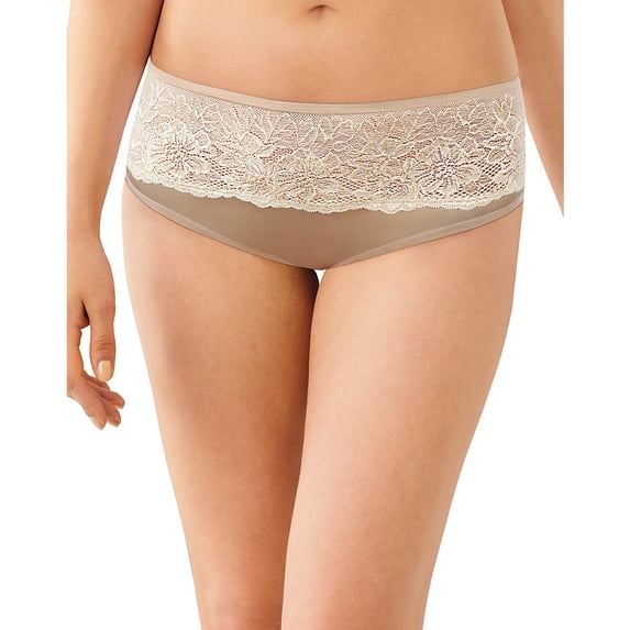 Bali One Smooth U Comfort Indulgence Satin with Lace Hipster