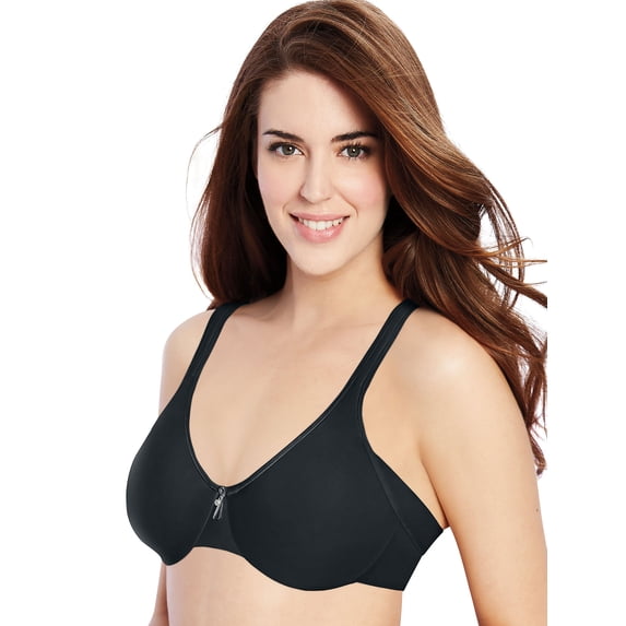 Bali One Smooth U® Minimizer Underwire Bra Black 44DD Women's