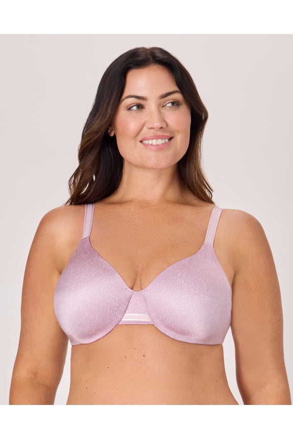 One Smooth U Smoothing & Concealing Underwire Bra Afterglow Purple Mauve Print 38DD