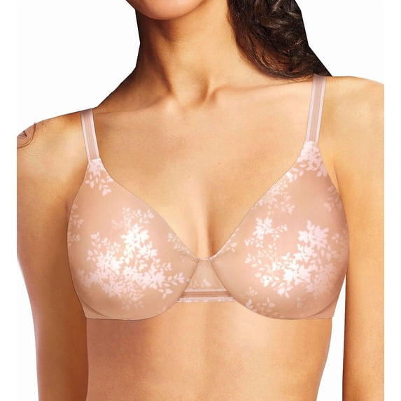 Women's Bali 3W11 One Smooth U Smoothing & Concealing Underwire Bra (SanshellWhiteLeafPrint 34DD)
