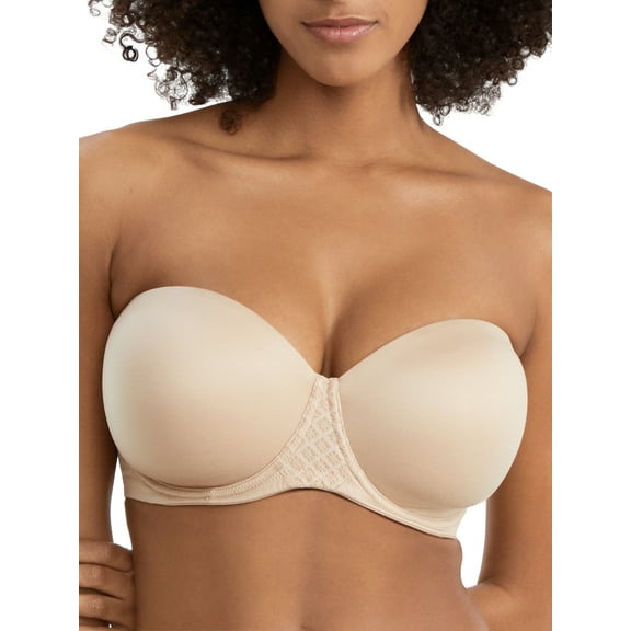 Bali One Smooth U Stay in Place Strapless Underwire Bra DF6599 Color: Taupe Size: 42 DD