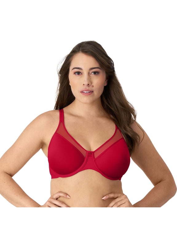 ® One Smooth U® Ultra Light Convertible Full-Coverage Bra 3439 Color: Scarlet Red Berry Size: 36 C