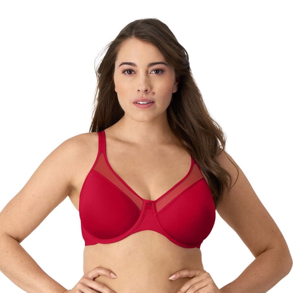 Bali® One Smooth U® Ultra Light Convertible Full-Coverage Bra 3439 Color: Scarlet Red Berry Size: 40 C