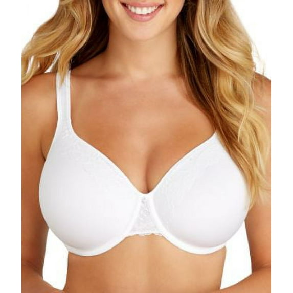 Bali® One Smooth U® Ultra Light Lace with Lift Underwire White 34DD Women's