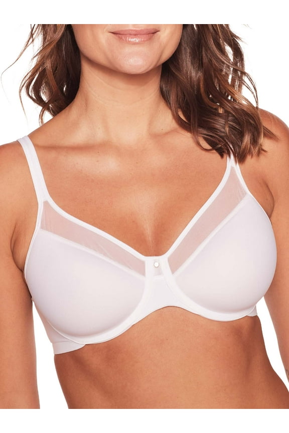 Women's Bali 3439 One Smooth U Ultra Lite Neckline Bra (White 40DD)