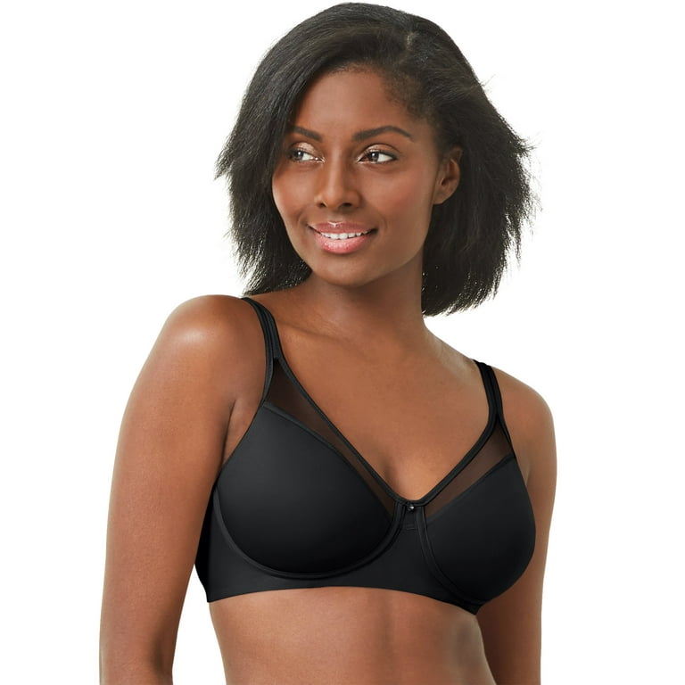 Bali One Smooth U® Ultra Light Wirefree Bra Black 34DD Women's 