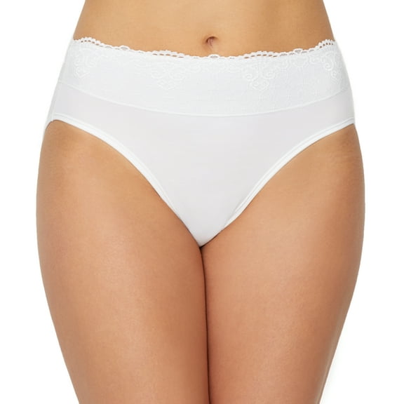 Bali Passion for Comfort Hi-Cut Panty White 9 Women's