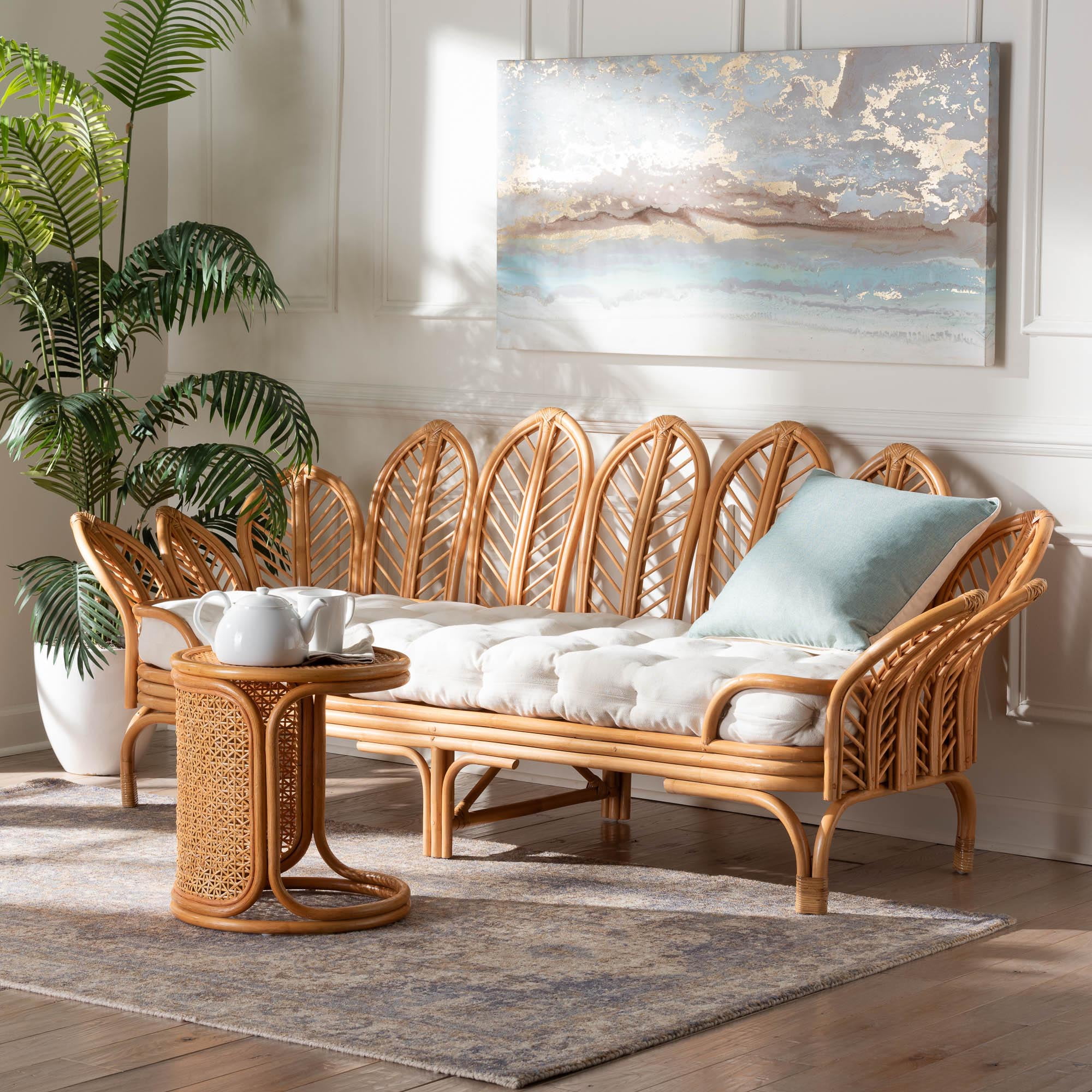 Bali & Pari Loften Open Work Frame Boho Twin Size Daybed Light